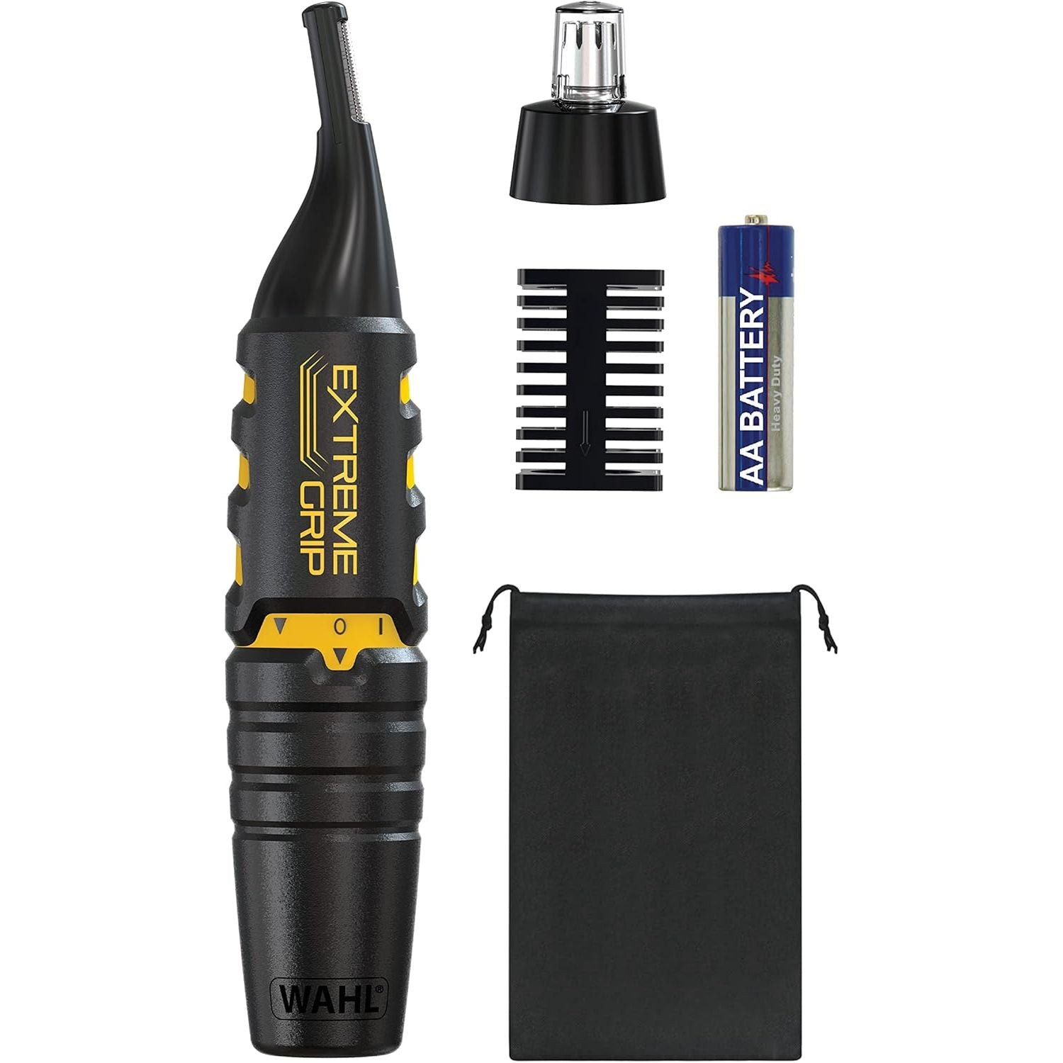 Buy Wahl,Wahl Extreme Grip Detail Trimmer – 2-in-1 Personal Trimmer for Eyebrows, Nose, and Ear Hair, Painless, Washable Heads, Cordless, Battery-Operated - Gadcet UK | UK | London | Scotland | Wales| Near Me | Cheap | Pay In 3 | Trimmer Kit